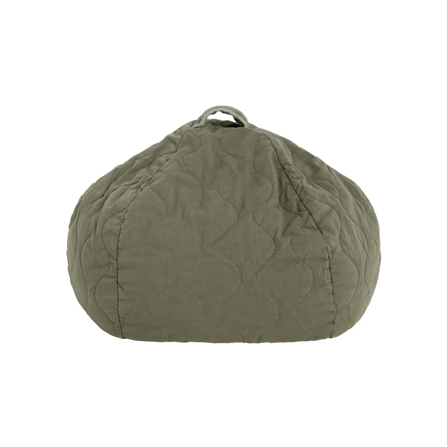 Nobodinoz LANDSCAPE Round Bean Bag, 65 x 40 cm, Color: Vetiver