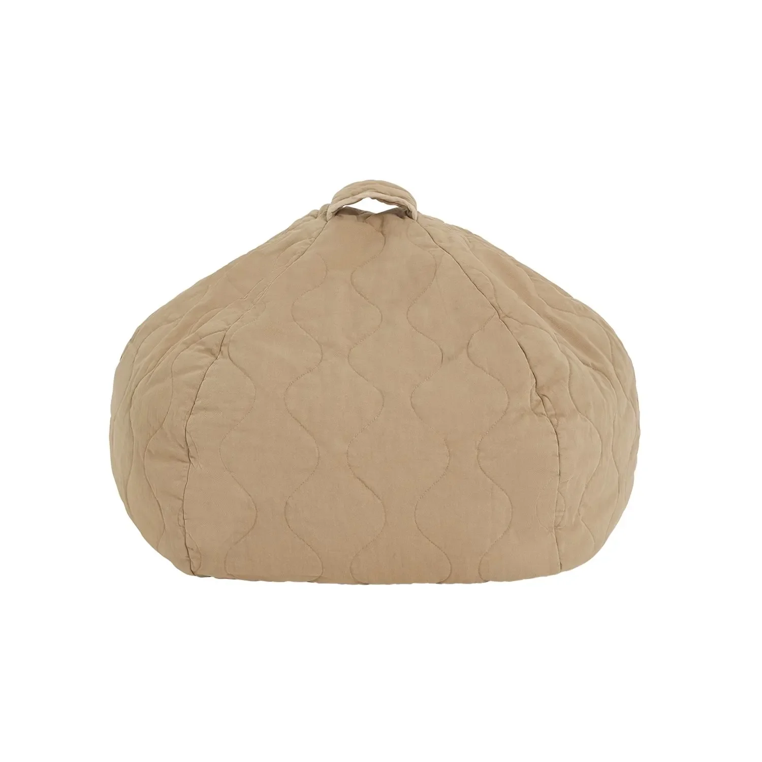 Nobodinoz LANDSCAPE bean bag – round, 65 x 40 cm, color: Sesame