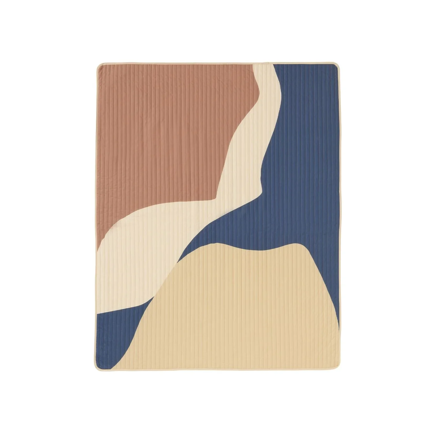 "Nobodinoz LANDSCAPE Duvet, Single Bed Quilt, 142 x 235 cm, Color: Blue Canyon image"