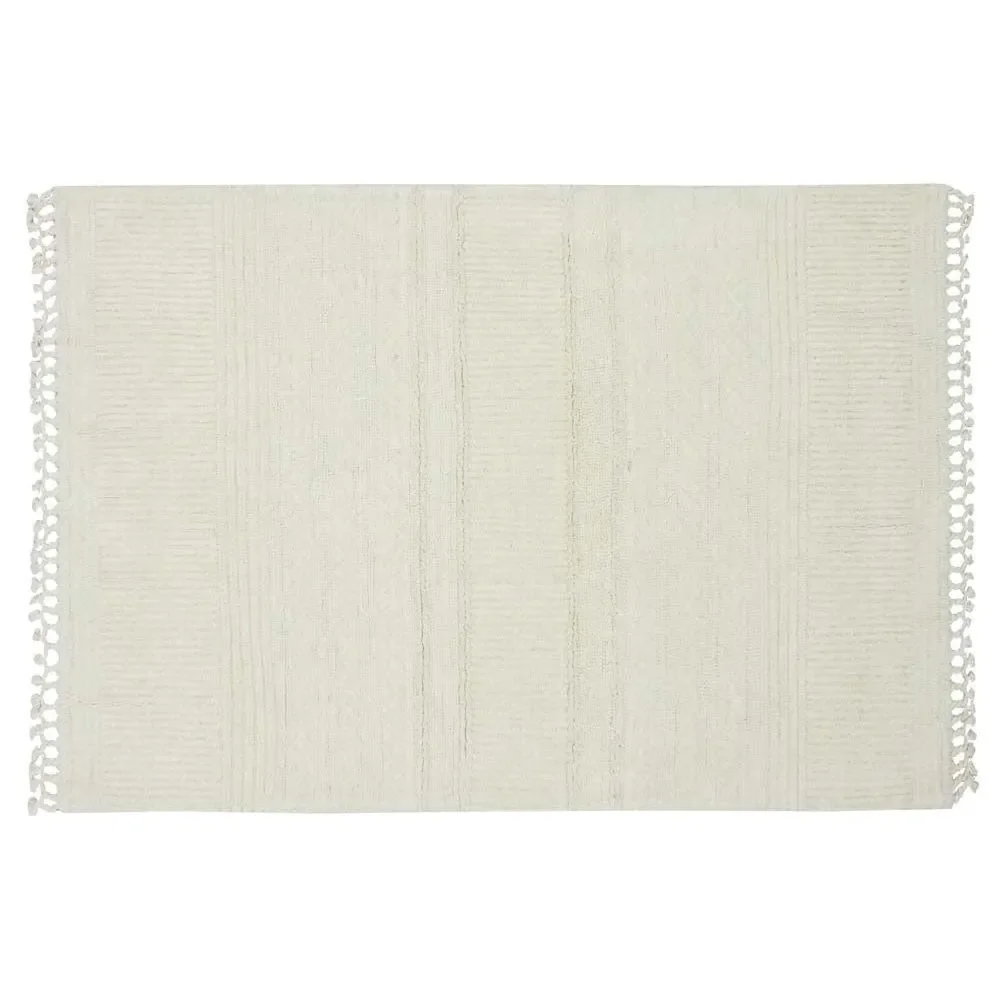 "Lorena Canal's washable wool car "Ari" Sheep White, Size: 200 x 140 cm image"