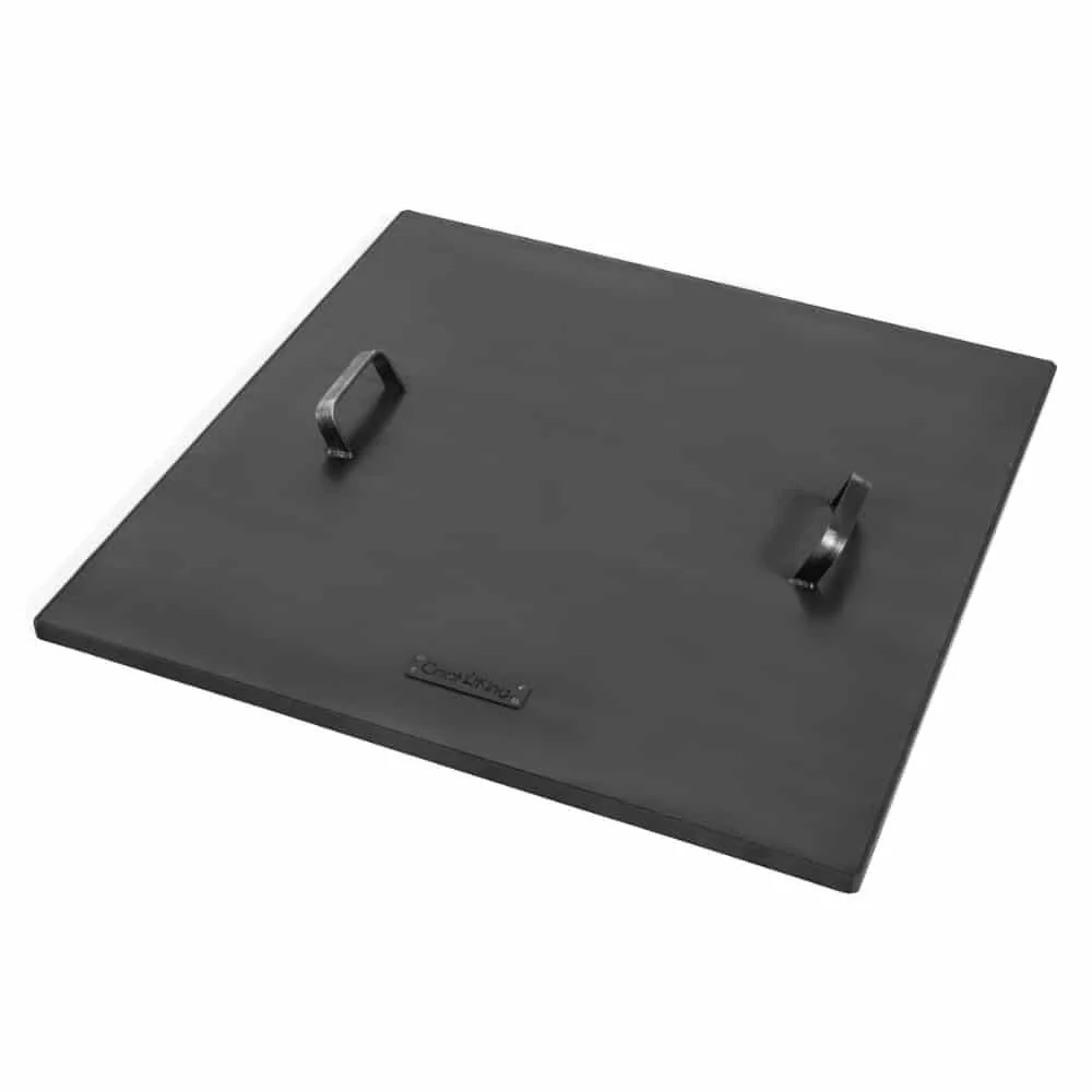 Fire Pit Cover, Steel Fire Bowl Lid 72.5x72.5 cm, Spark Screen