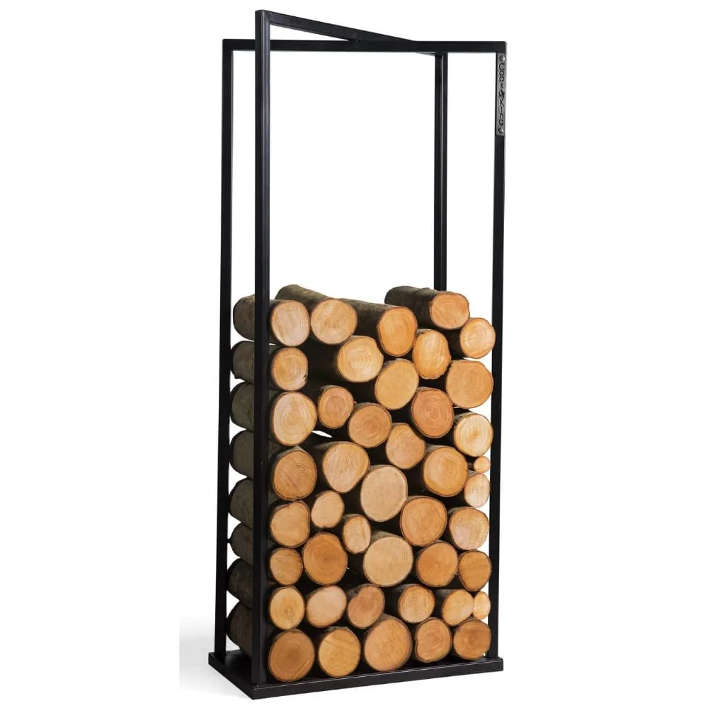 "Steel Firewood Rack - Weatherproof Log Holder for Outdoor & Indoor image"
