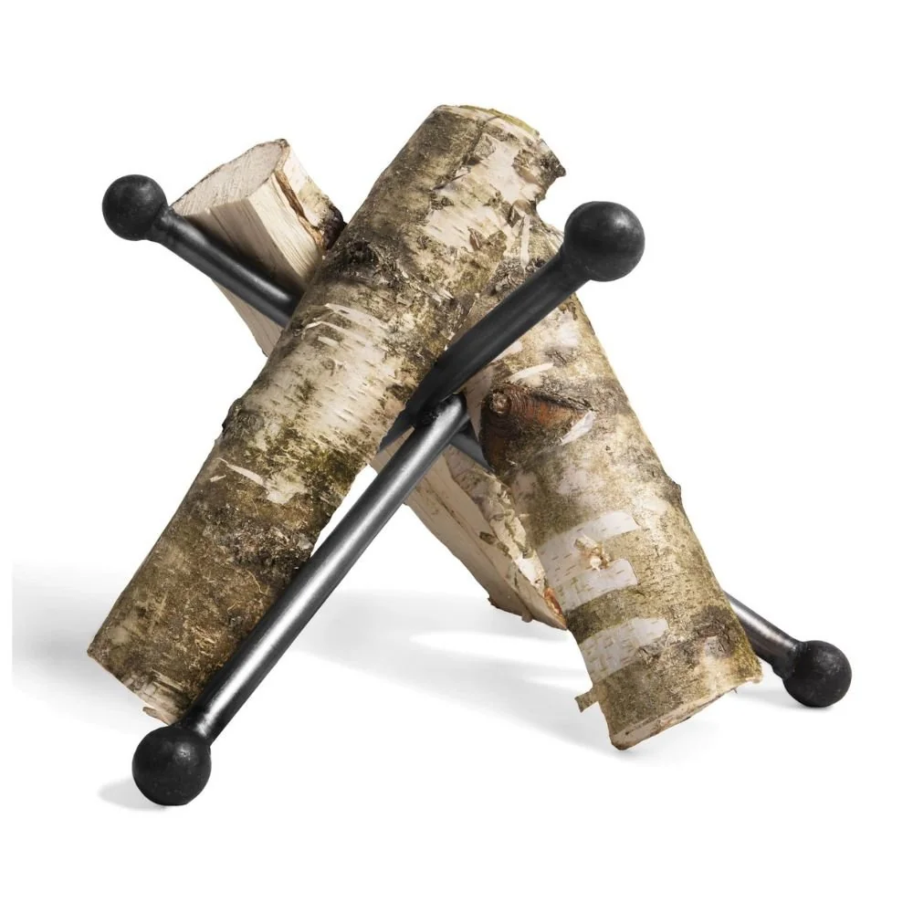 "Firewood Holder, Log Rack - Natural Steel image"