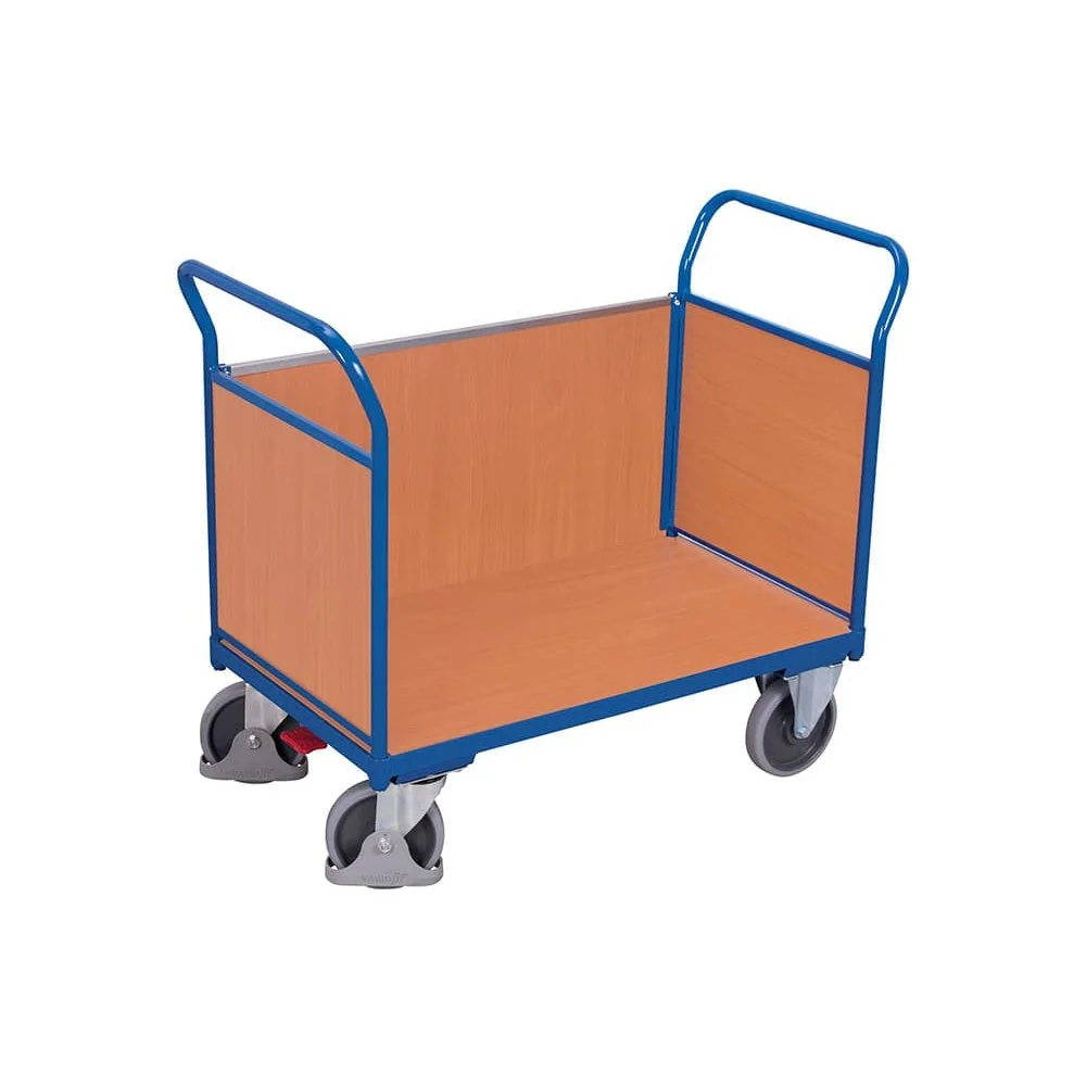 "500 kg Three-Sided Cart with EasySTOP | Heavy Duty Rolling Cart image"