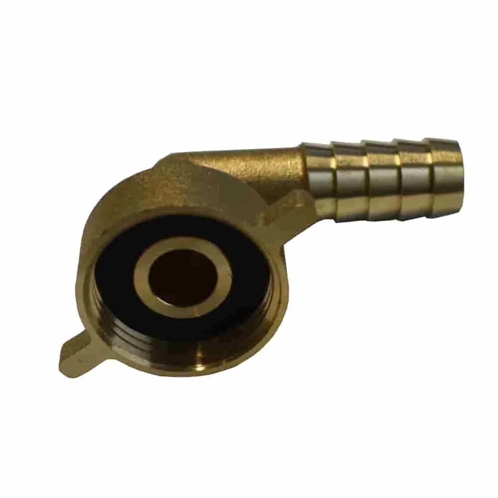 "Brass Hose Fitting 3/4 Inch Angle, 13mm Garden Hose Connector image"
