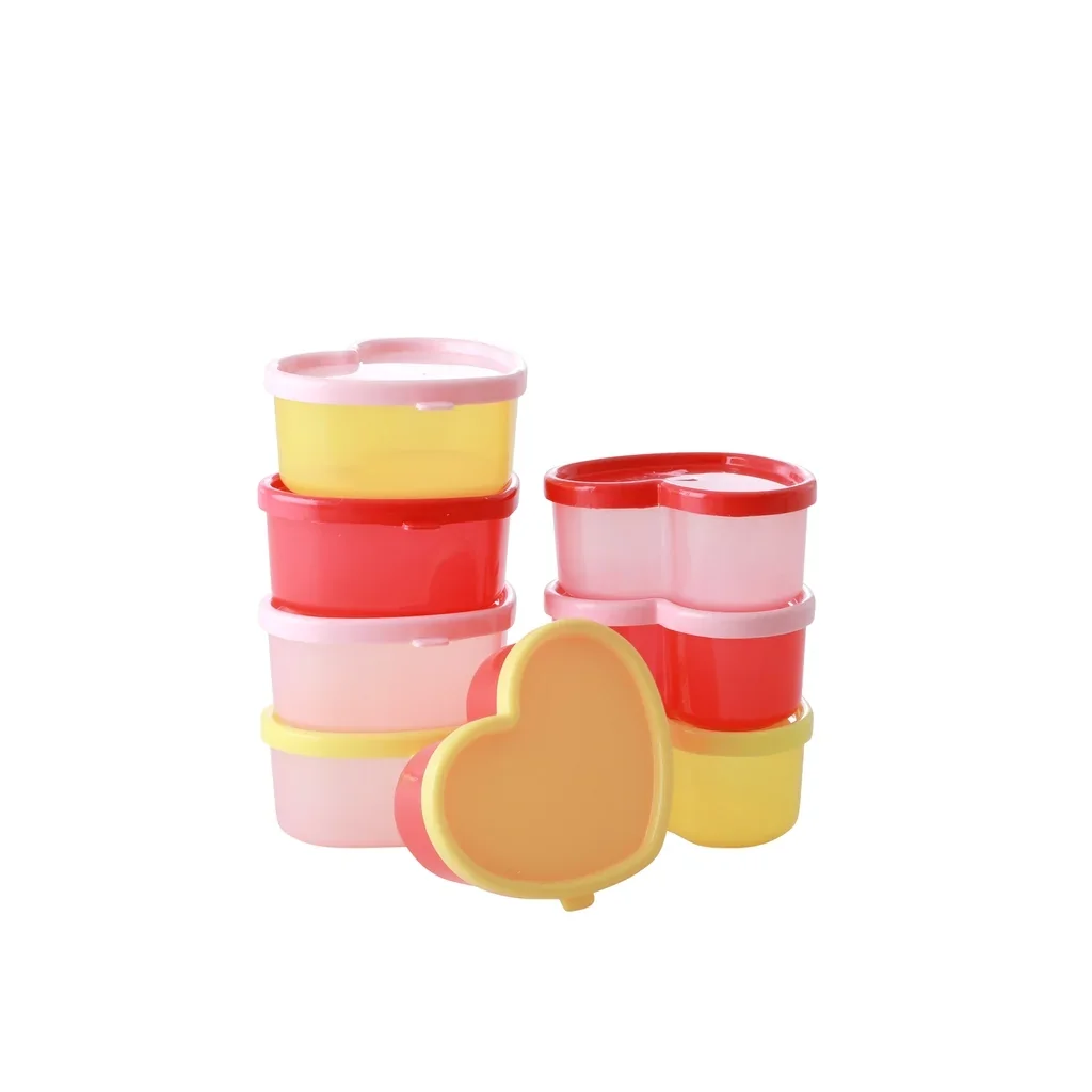 "RICE Food box - Heart shape, 8 pieces in a net, plastic image"