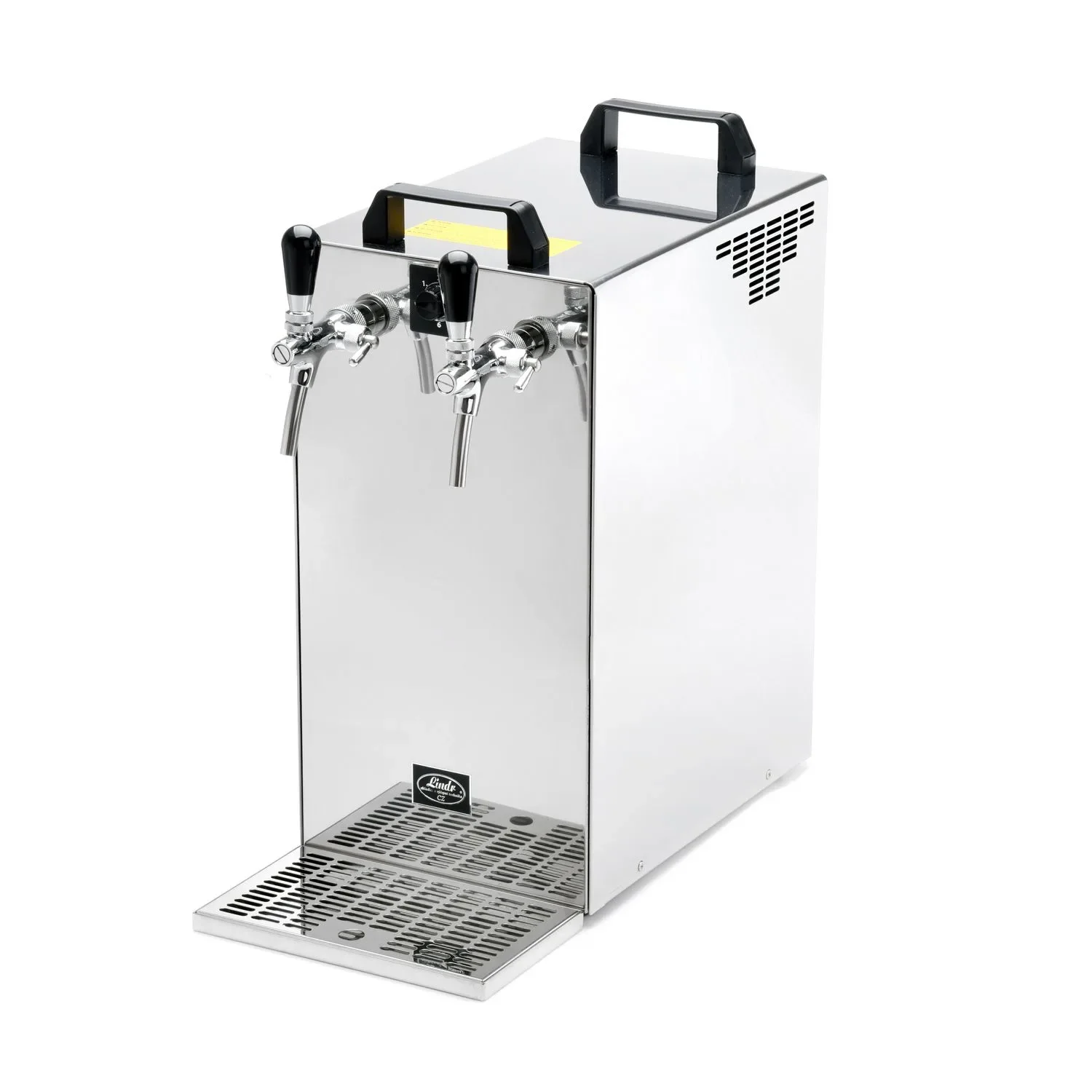 "Beer dispenser Kontakt 155 - Green Line 2-line dry cooler made of stainless steel, 160 liters / h image"