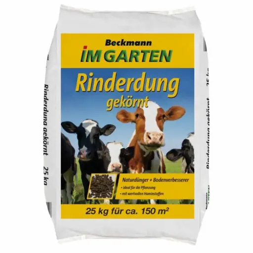 "Cow manure fertilizer 25 kg, organic, granulated, natural for organic farming image"