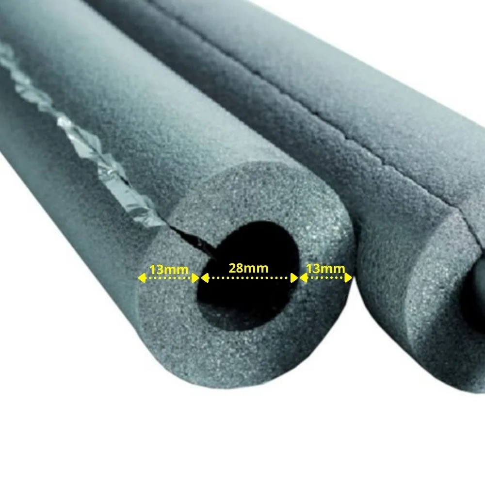 "Pipe Insulation, 28mm x 13mm, 1m Insulation Tubing, Self Adhesive image"