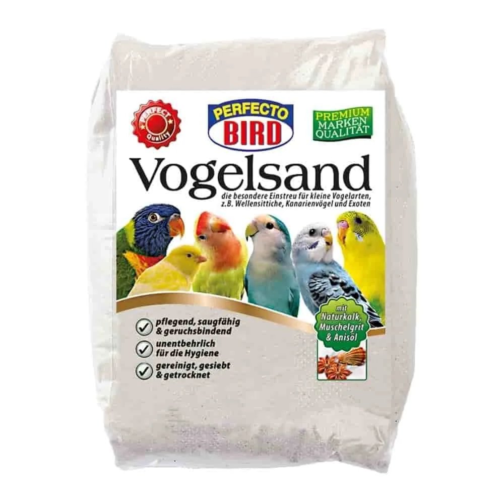 "Natural Bird Sand - 2.5kg Bird Cage Sand for Hygiene image"