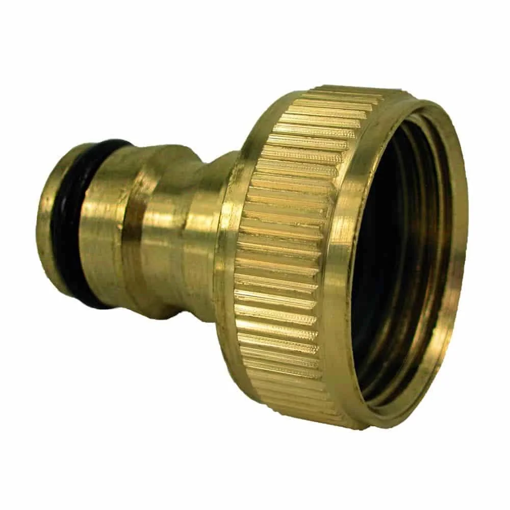 "Brass Hose Connector, 1 inch Tap Connector, Water Tap Connector image"