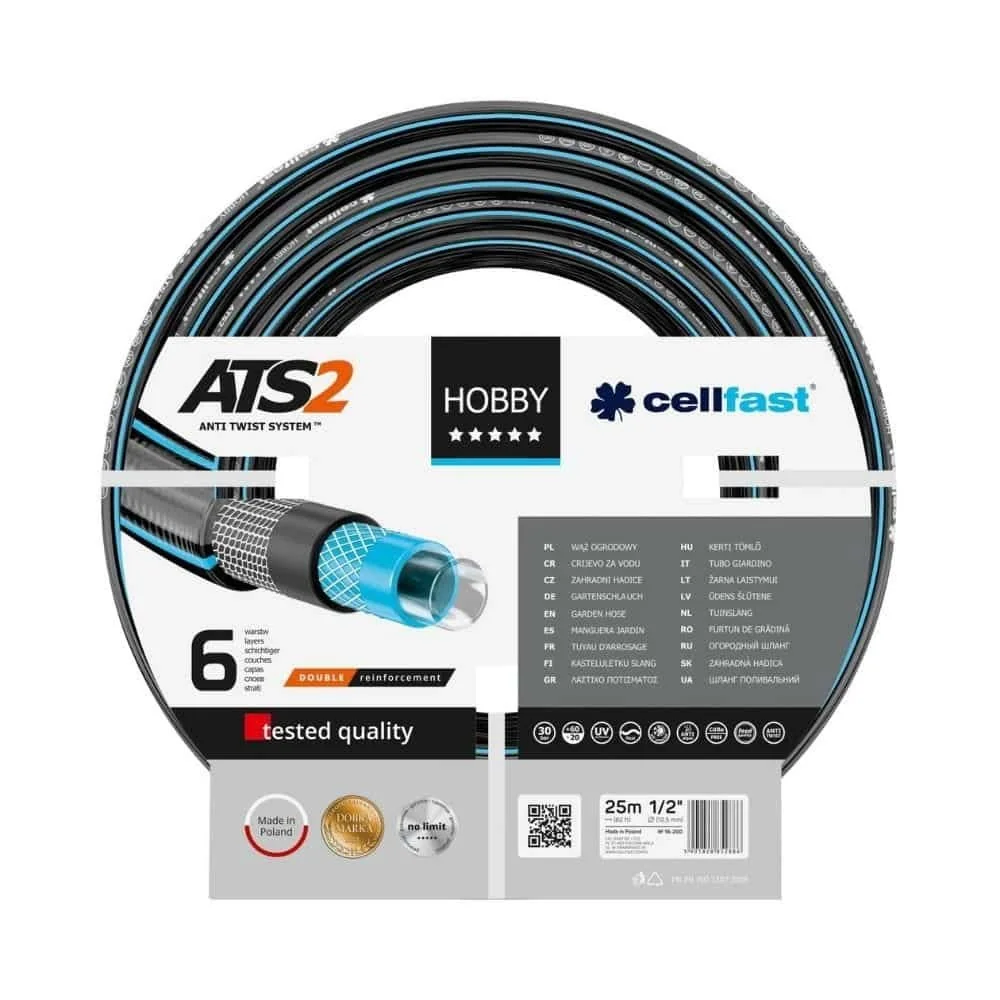 "25m Garden Hose - 1 Inch Flexible and Drinking Water Safe image"