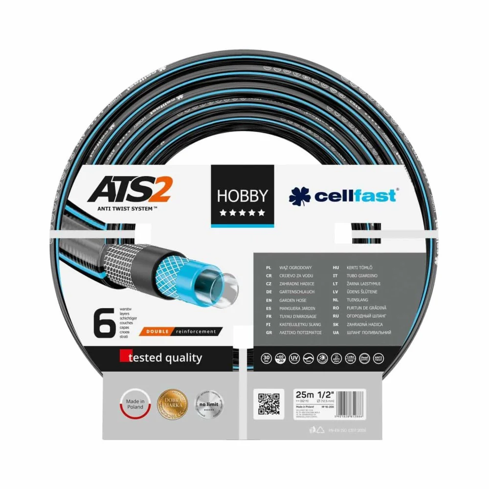 "Premium 1/2 Inch Garden Hose - 50ft Flexible Water Hose image"