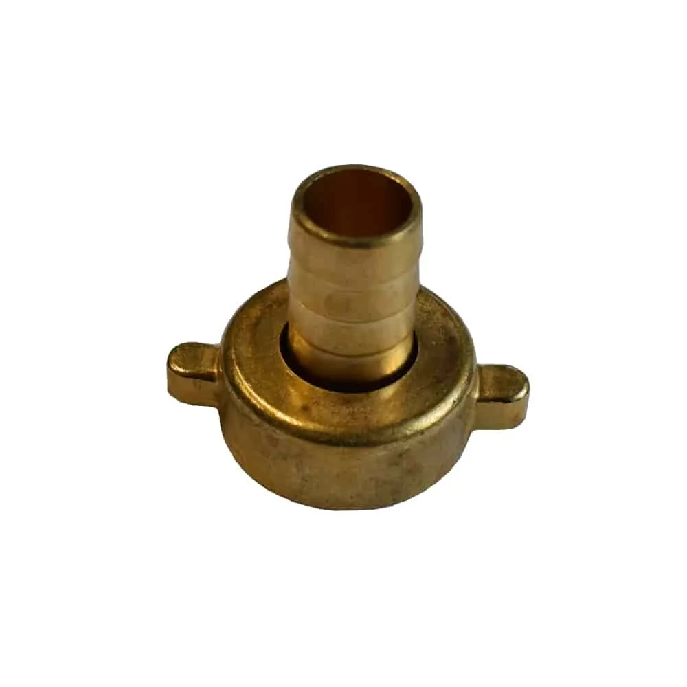 "Brass Hose Fitting, 1 inch Female Thread, 25mm Hose Barb Fitting, 2-Piece Hose Fitting image"