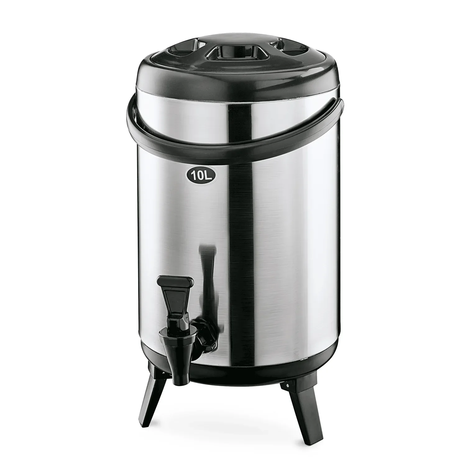"Hot drinks dispenser, hot beverage dispenser, hot drinks container, insulated beverage dispenser - with tap, 10L image"