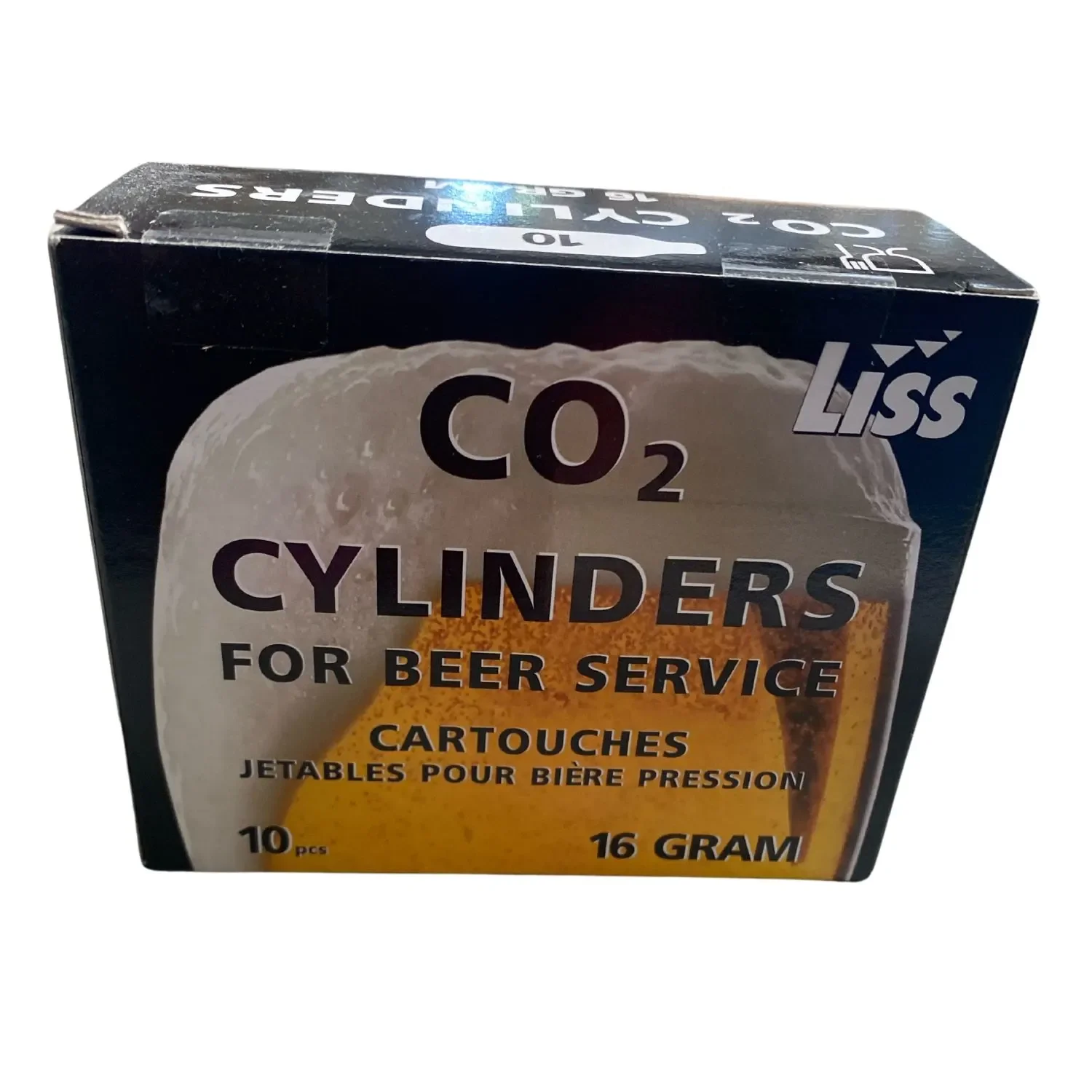 "CO2 cartridge, CO2 capsules, carbon dioxide capsules, 16g , 10 pieces image"