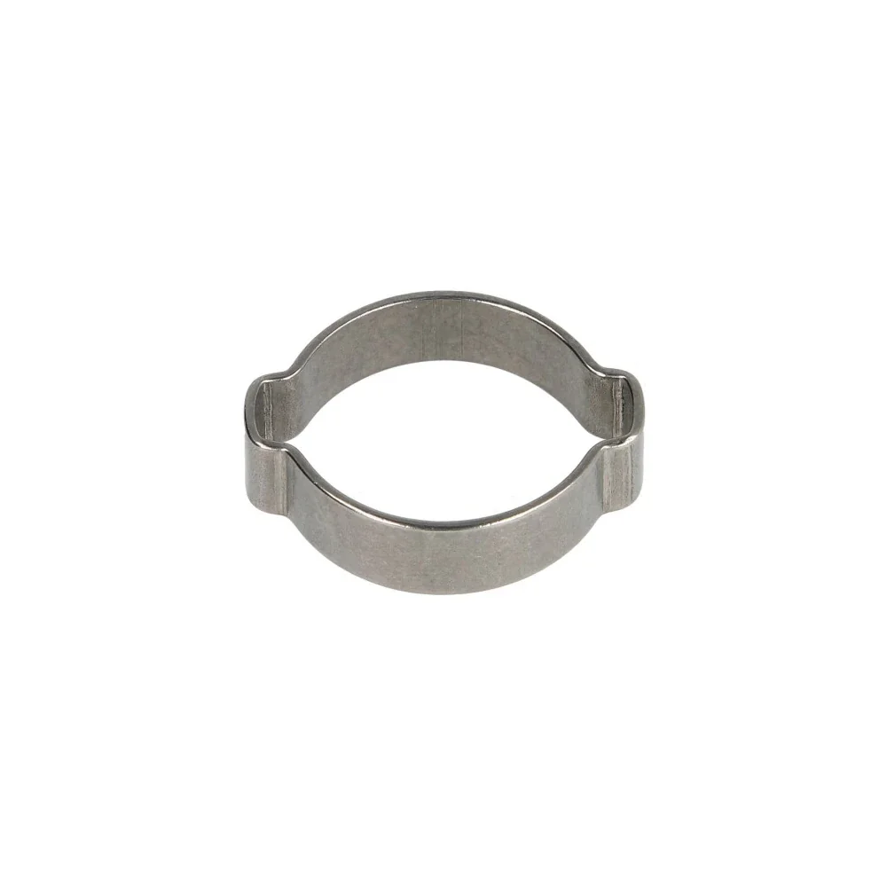 "Double ear hose clamp, clip - 10 mm, stainless steel image"