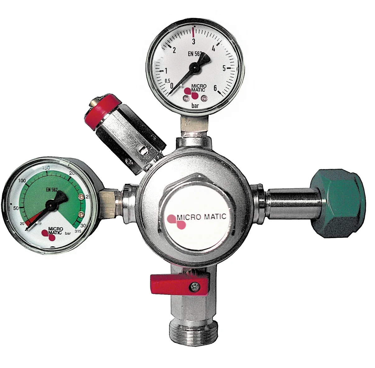 "CO2 Regulator, CO2 Pressure Reducer - Micro-Matic, for beer dispensing system image"