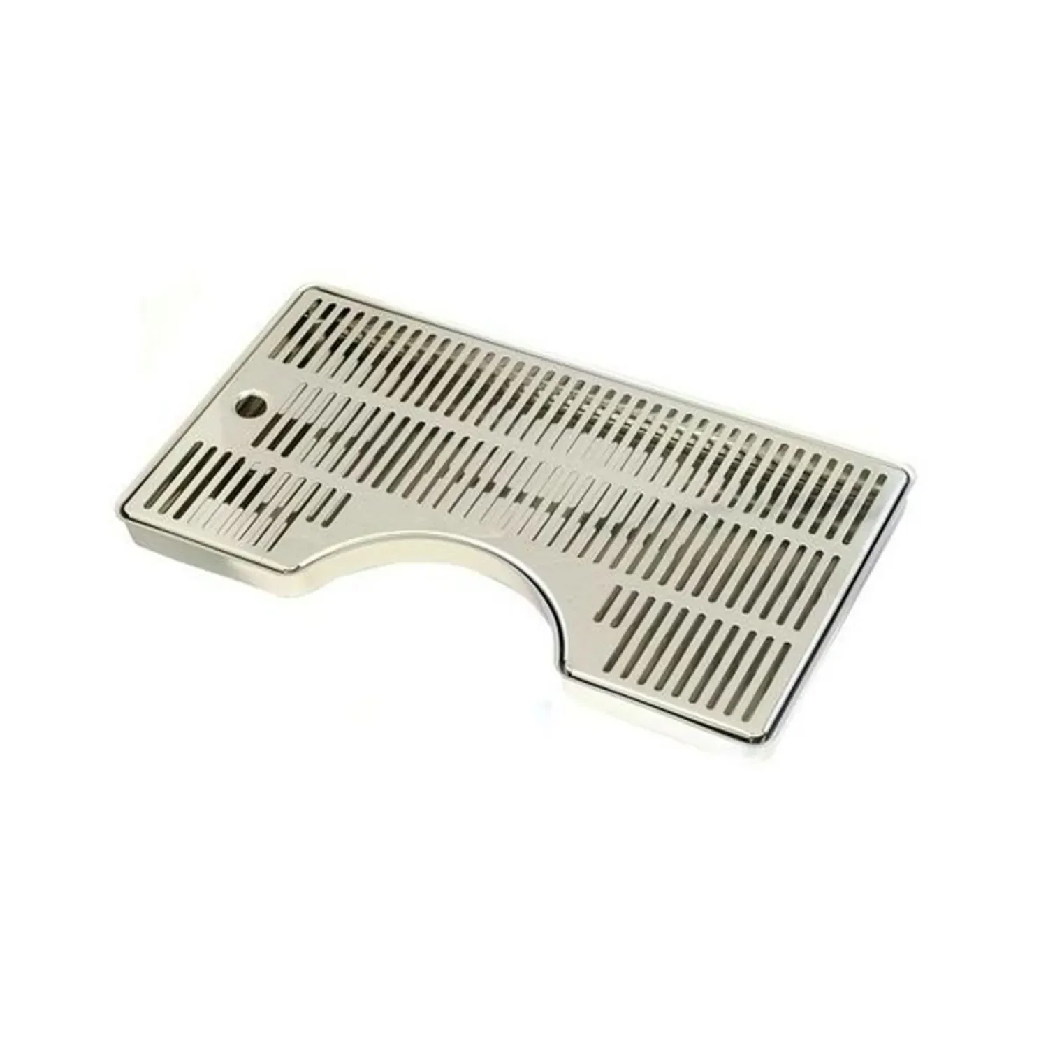 "Drip tray, Catch tray - with notch, stainless steel, 400 x 220 x 20 mm image"