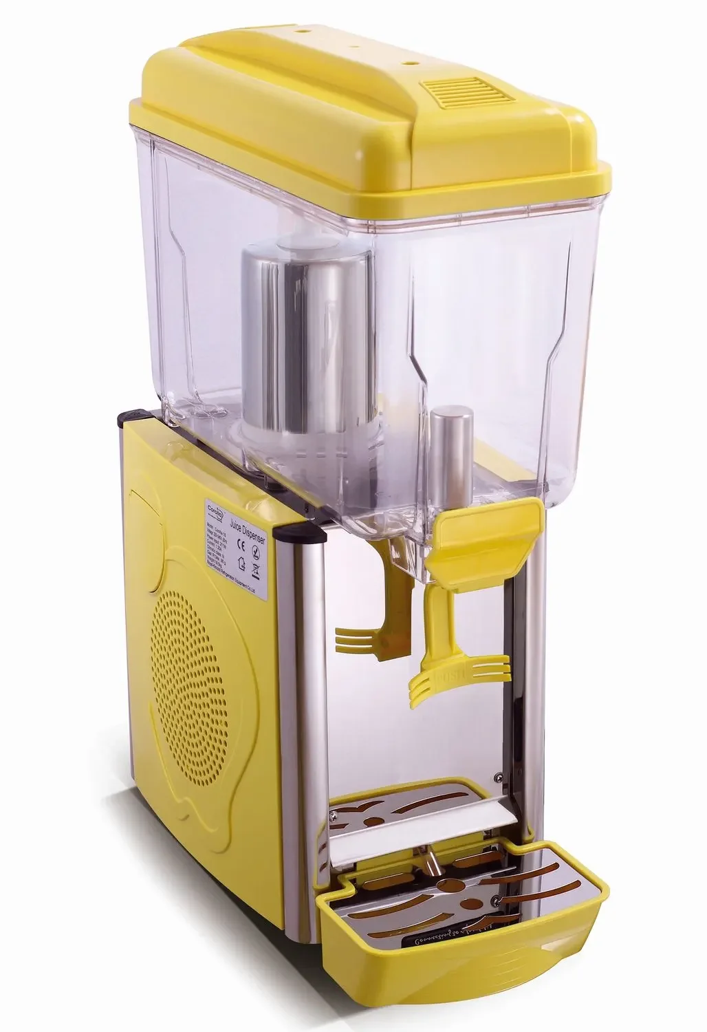 Drink dispenser, juice dispenser, cold drinks dispenser - COROLLA 1G yellow