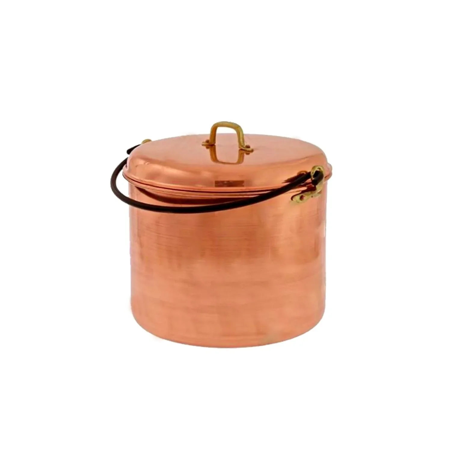 Copper pots with iron arch 24 cm 