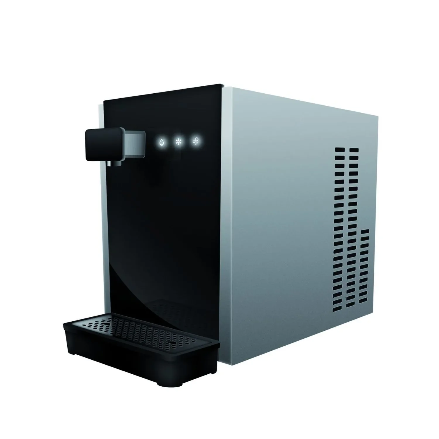 "Water dispenser, sparkling water maker, carbonated water maker, soda maker - TWIST 80, on table, Color: white image"
