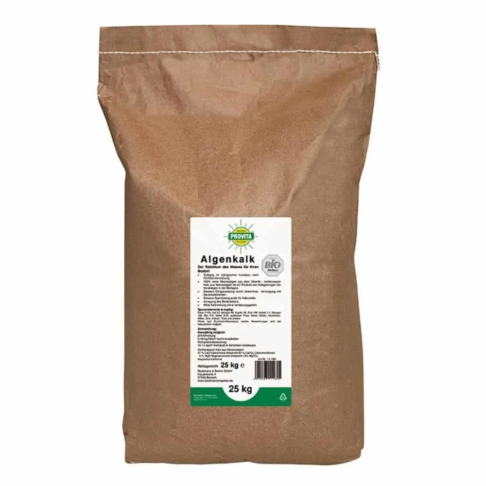 "Seaweed Calcium, Algae Calcium, Calcium for Lawns, 25 Kg, for ca. 250m² image"
