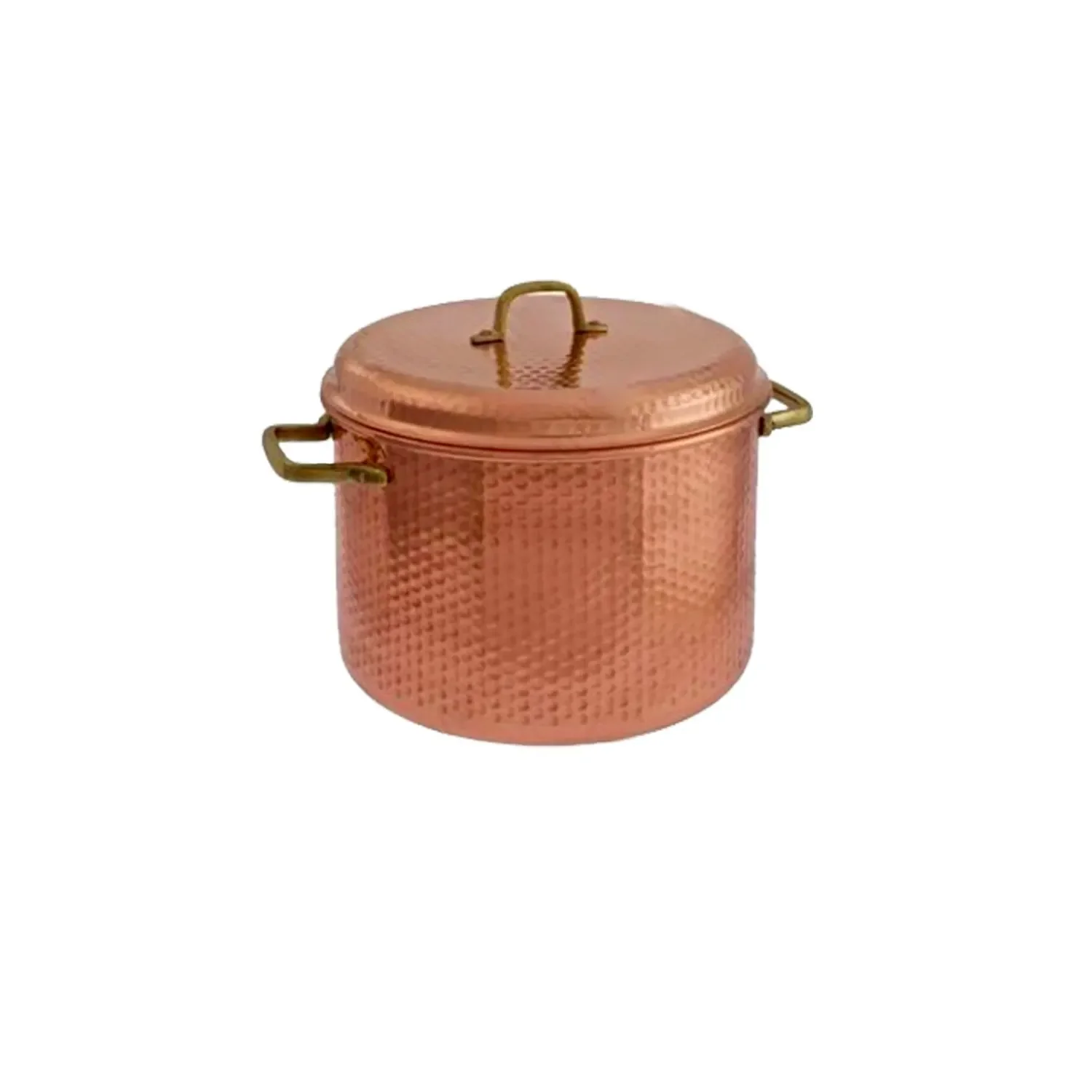 "Copper pots hammered with iron arch 30 cm image"