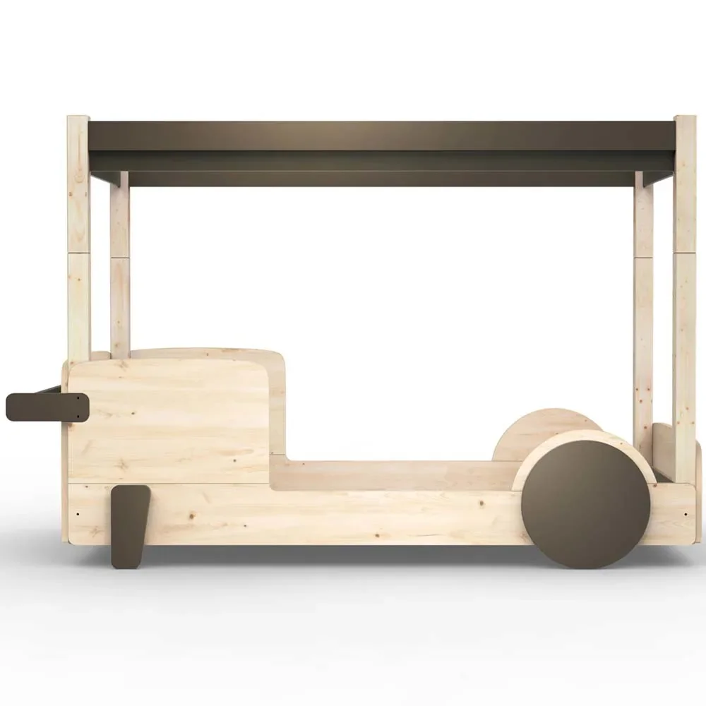 "Mathy by Bol's four -poster bed "Discovery", Color elements: artichoke image"