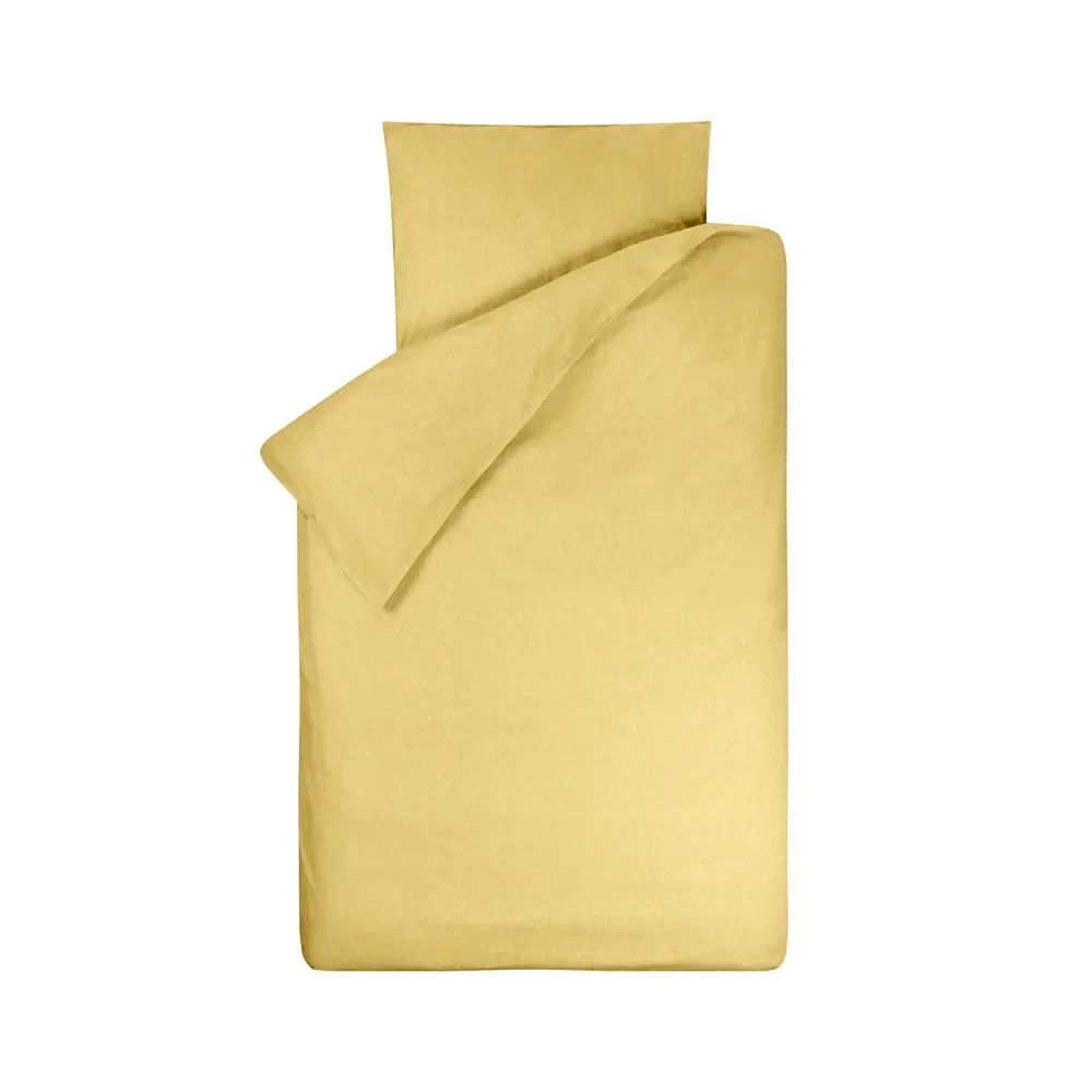 "Bink Childrens Bedding Bo Uni mustard yellow 100 x 135 image"
