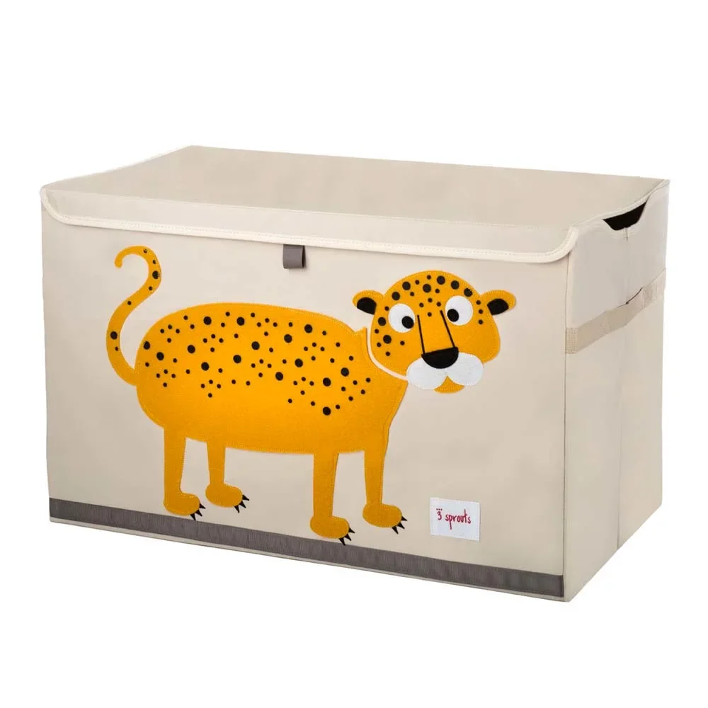 "3 Sprout's storage box cover leopard image"