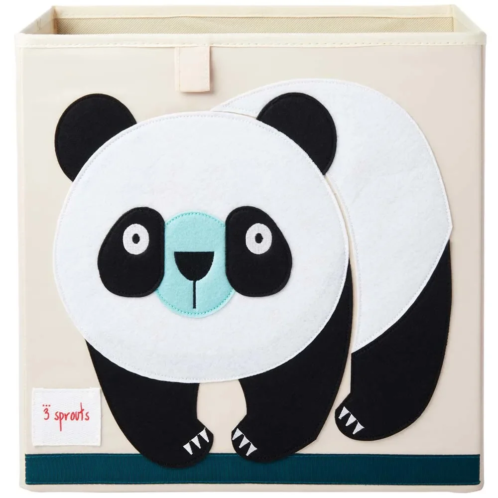 "3 Sprout's toy basket Panda image"