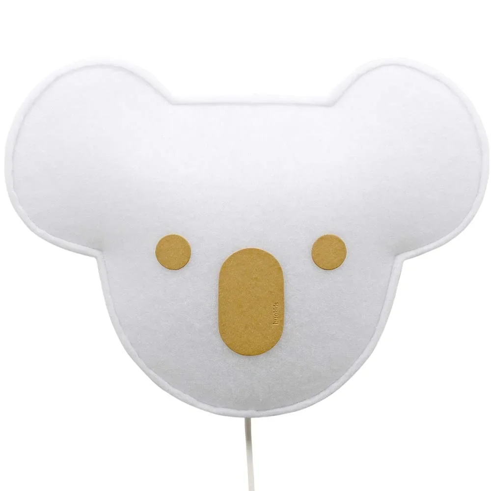 "Buokids soft wall lamp koala bear mustard yellow image"