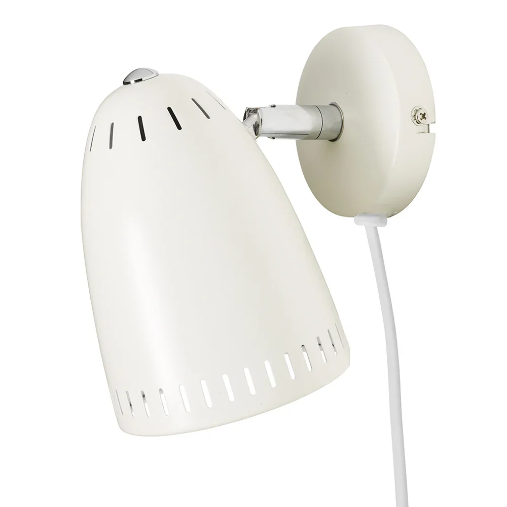 Superliving wall lamp metal "Dynamo" briefly matt white