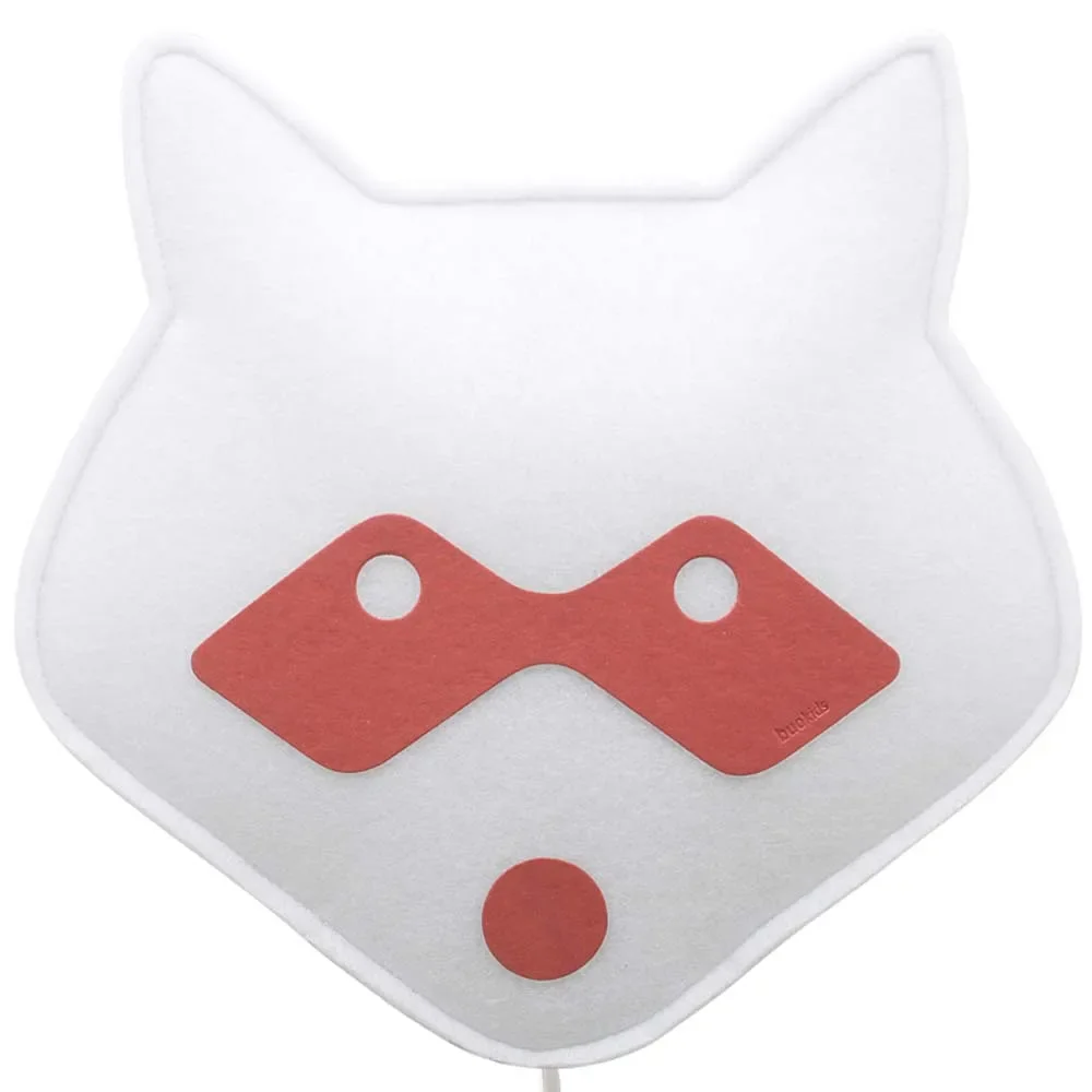 Buokids soft wall lamp raccoon red