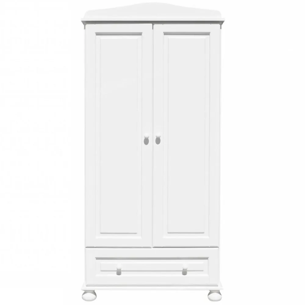 "Caramella Wardrobe 2 doors "Romantik" white image"