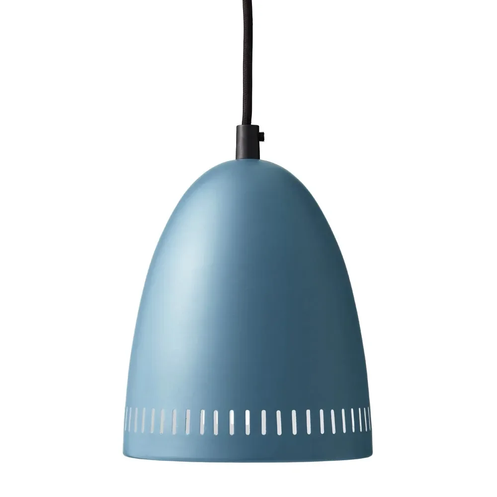 "Superliving metal pendant lamp "Dynamo" Klein Matt Rauchblau image"