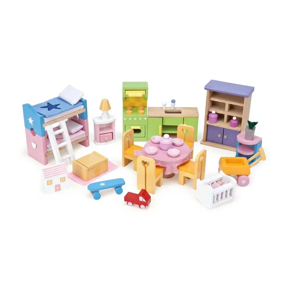 "Le Toy van Dolls House Accessories Starter Furniture Set image"