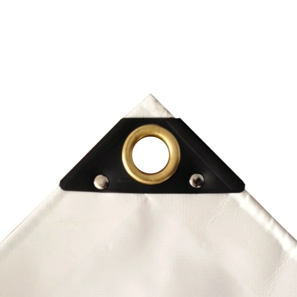 "White PVC Tarp 3x6m - Heavy Duty Waterproof Tarpaulin image"