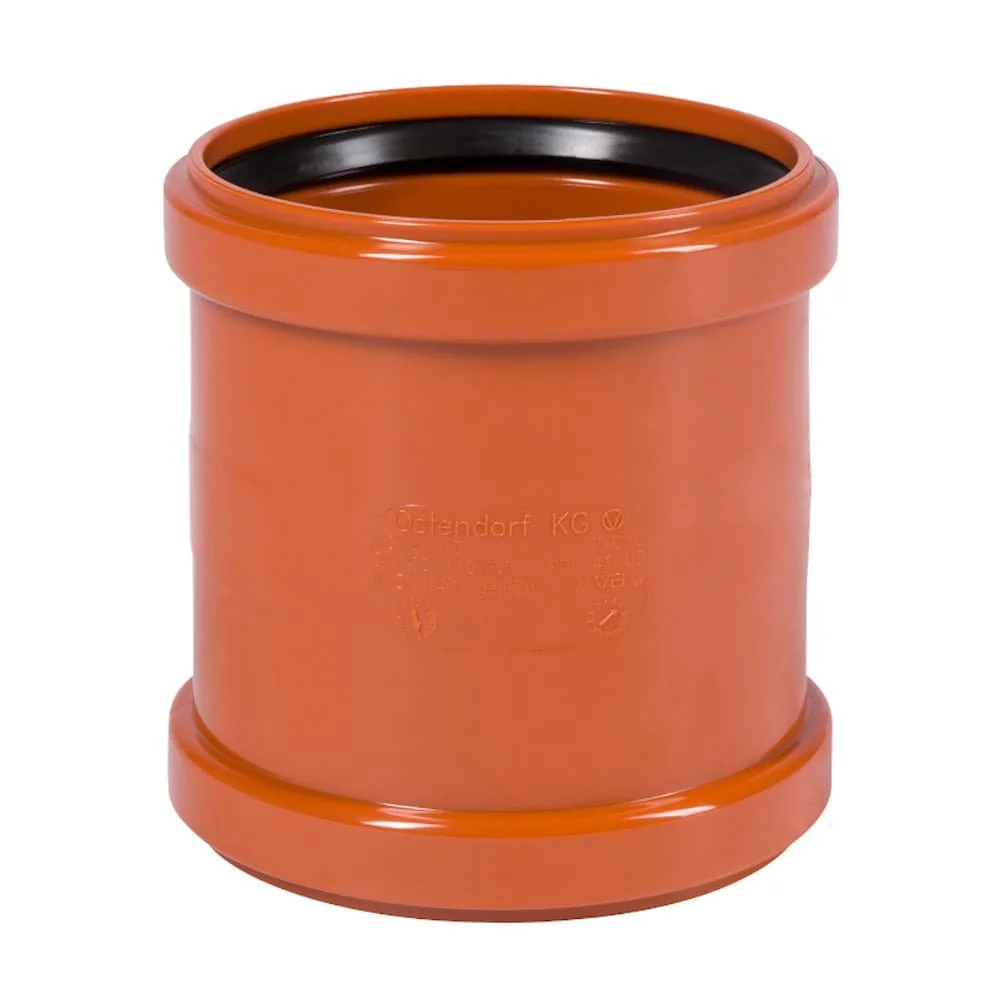 "KG Pipe 125 Double Socket, Sewer Pipe Connector DN 125 image"