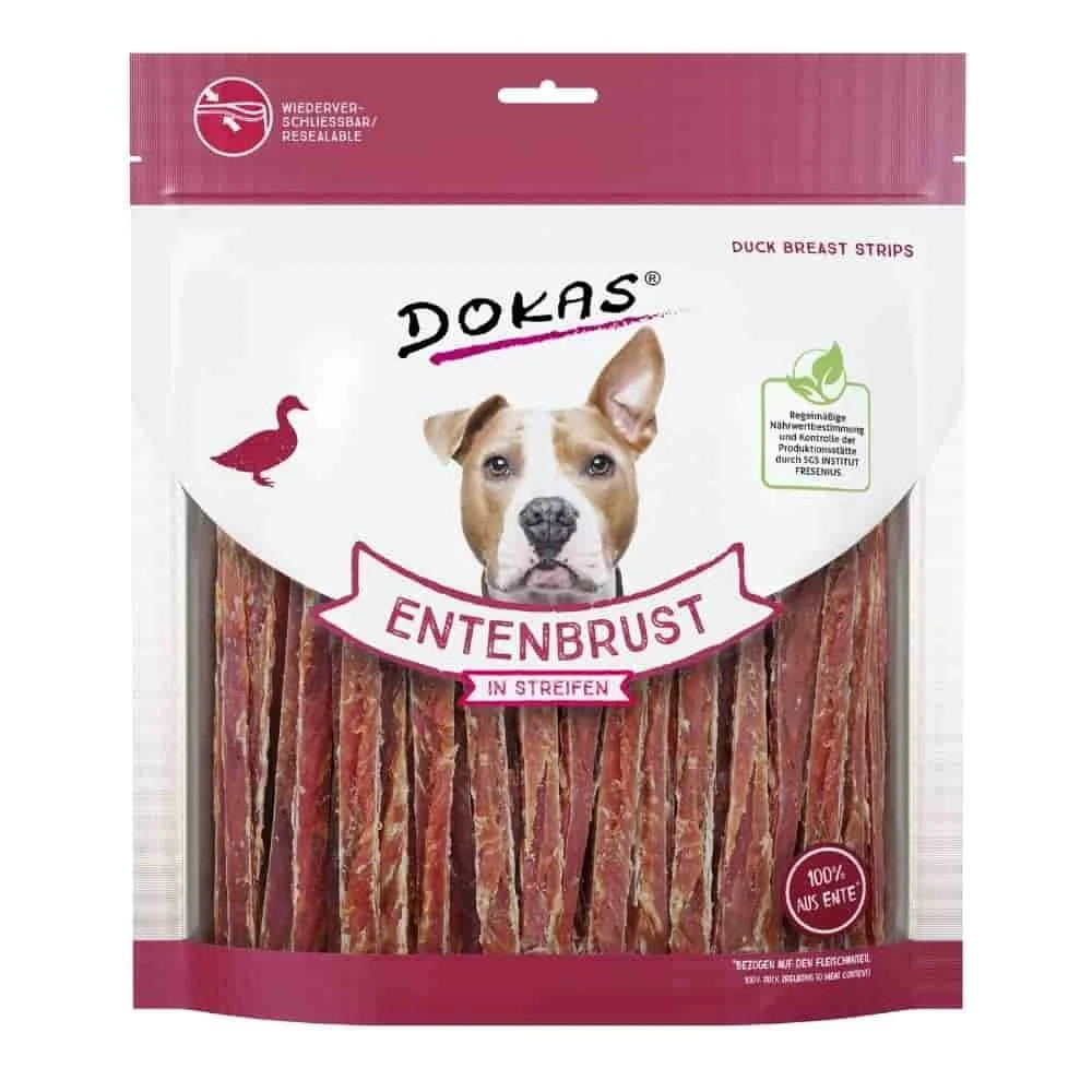 Duck breast dog treats, 500g, duck dog treats, healthy dog treats