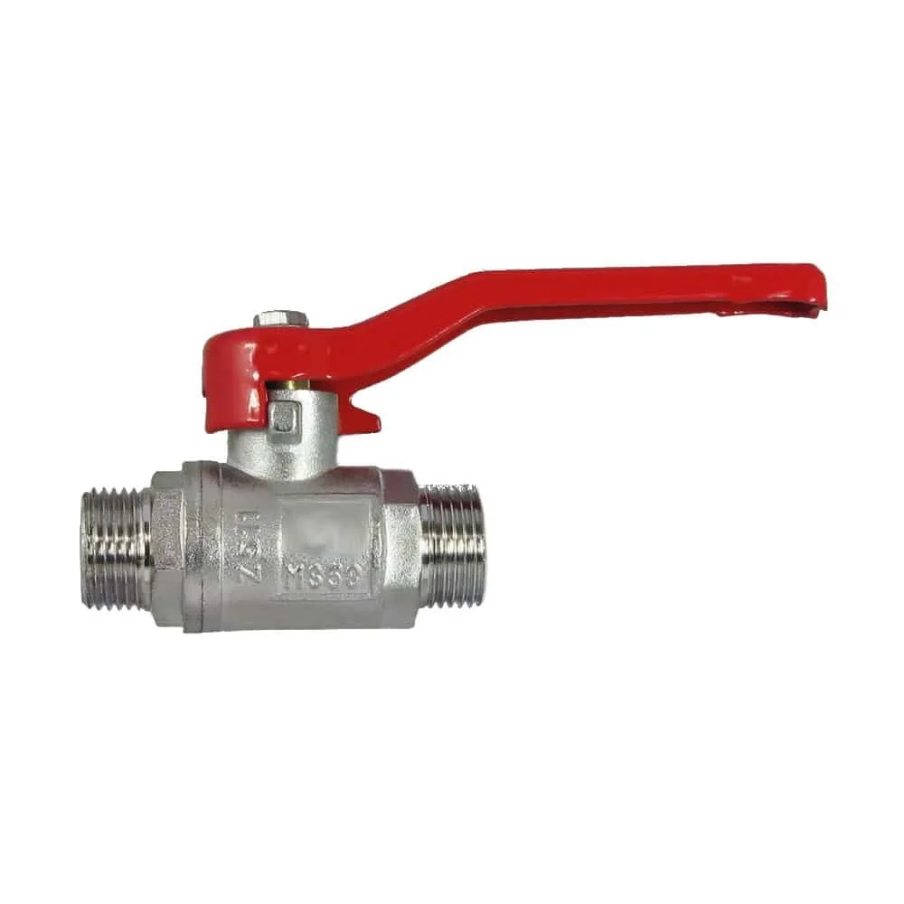 "3/4 inch Ball Valve, Lever Ball Valve, Male to Male Brass Ball Valve, Full Port image"