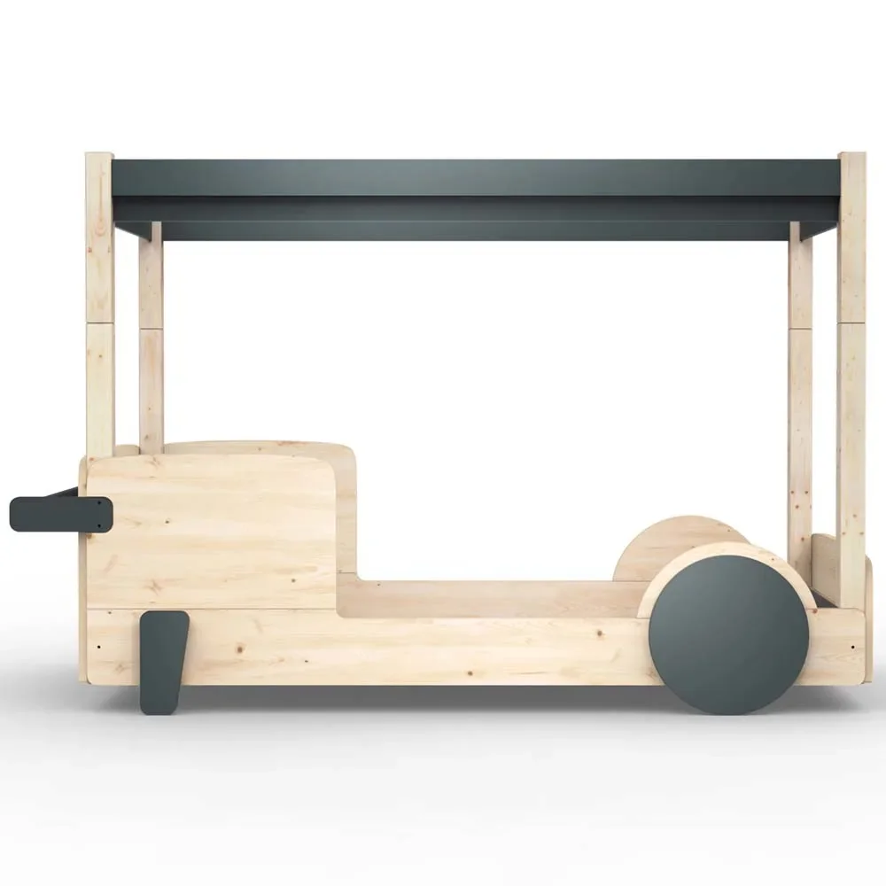 "Mathy by Bol's four -poster bed "Discovery", Color elements: Basalt Gray image"