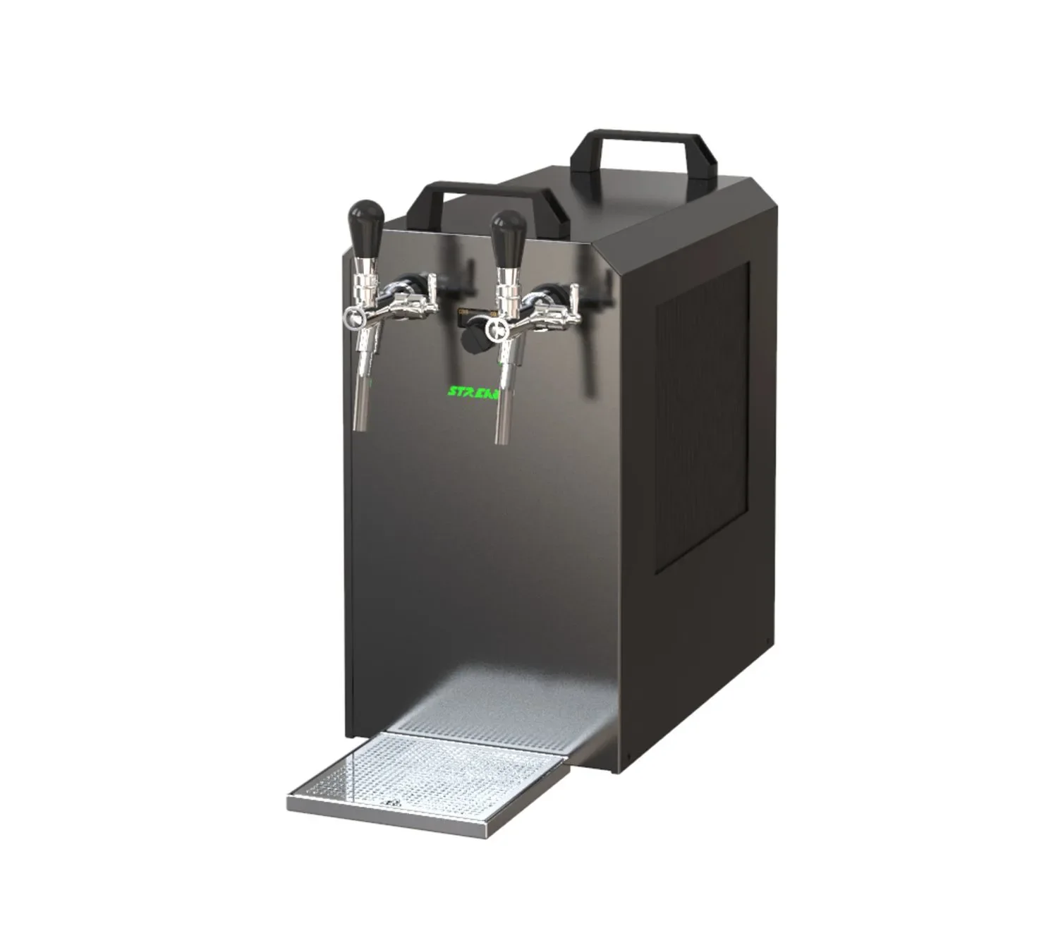 "Beer Dispenser, Beer Machine - STREAM 80K with air pump beer case, flow cooler 2-line dry cooler image"