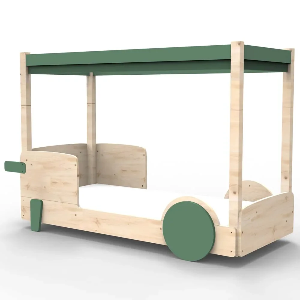 "Mathy by Bol's four -poster bed "Discovery", Color elements: Jungle Green image"
