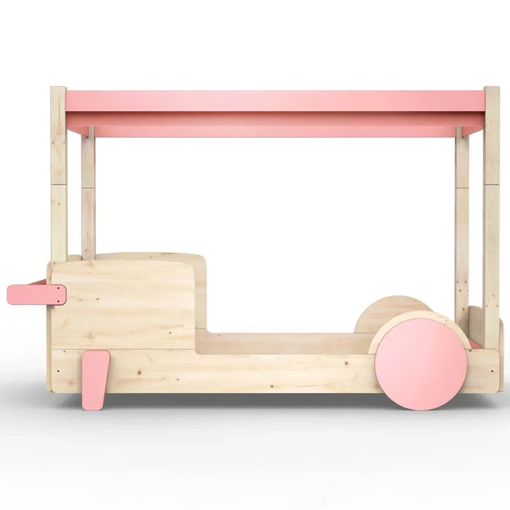 Mathy by Bol's four -poster bed "Discovery", Color elements: Light Pink