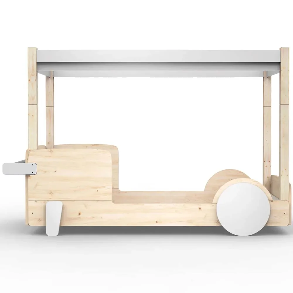 "Mathy by Bol's four -poster bed "Discovery", Color elements: Pearl Gray image"