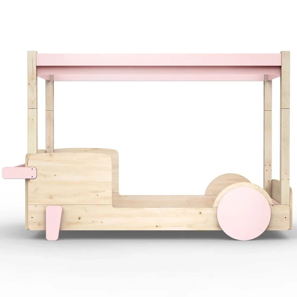 Mathy by Bol's four -poster bed "Discovery", Color elements: Powder pink