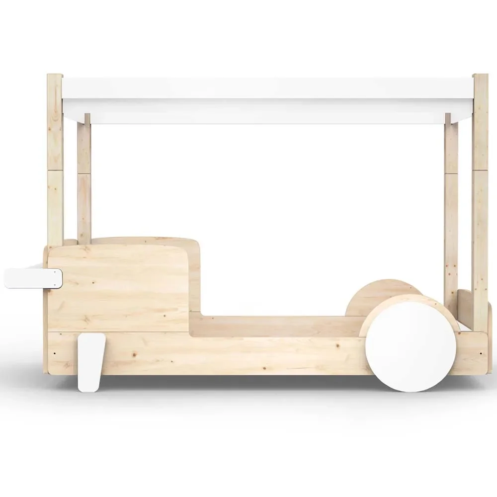 Mathy by Bol's four -poster bed "Discovery", Color elements: raw
