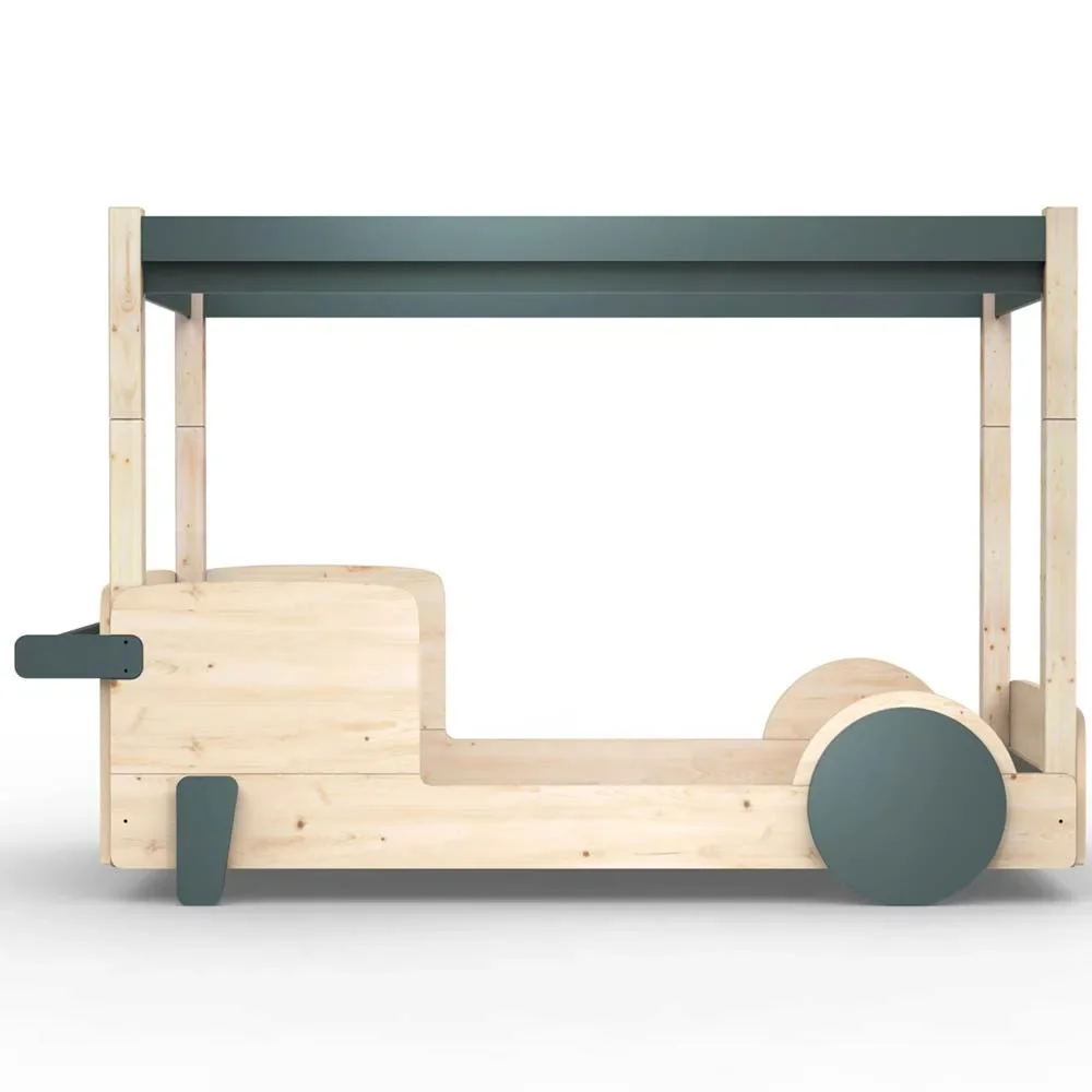 Mathy by Bol's four -poster bed "Discovery", Color elements: Thunderstorm